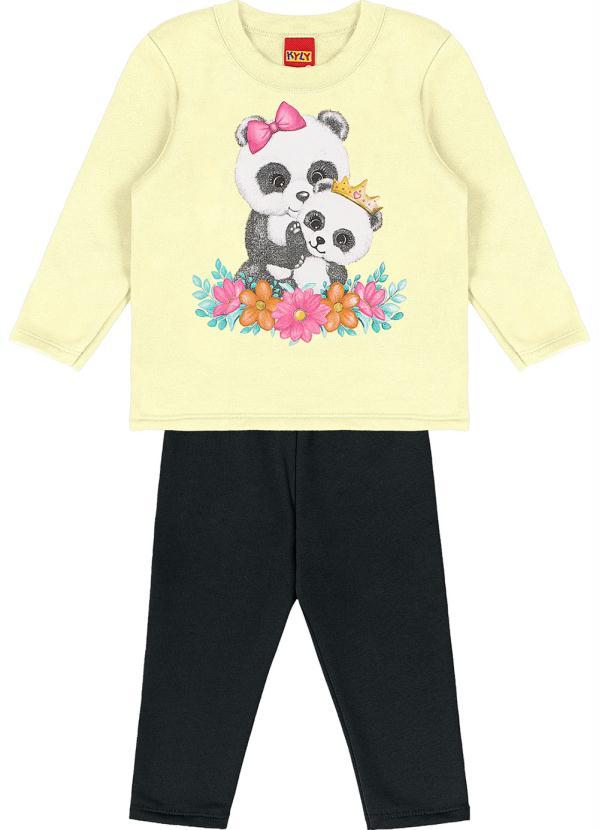 Kyly - Conjunto Infantil Menina Amarelo