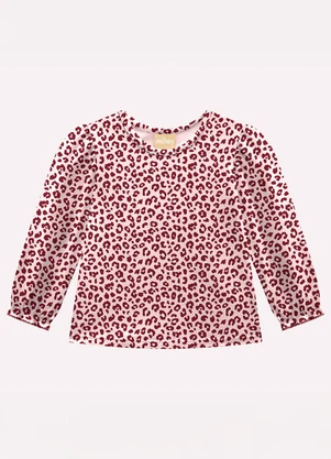 Milon - Conjunto Infantil Menina Animal Print Rosa - MILON