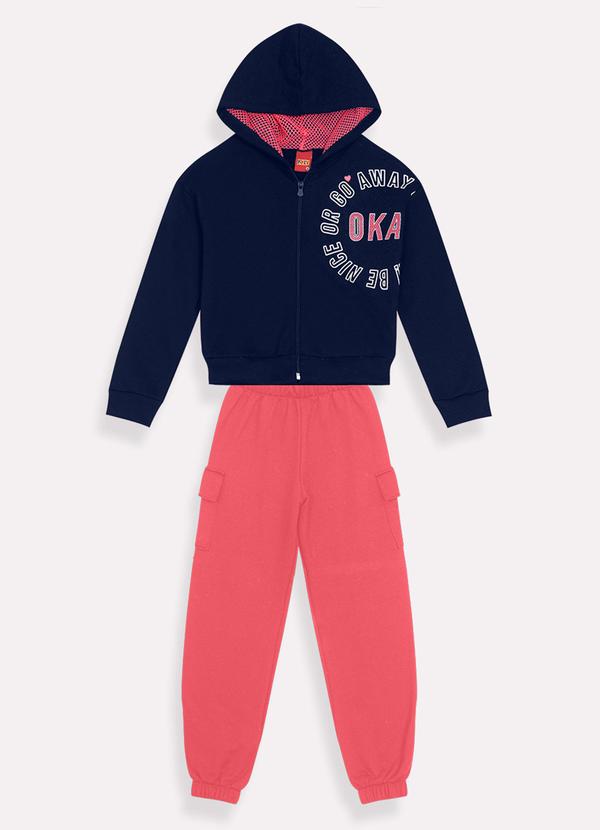 Kyly - Conjunto Infantil Menina Azul Marinho