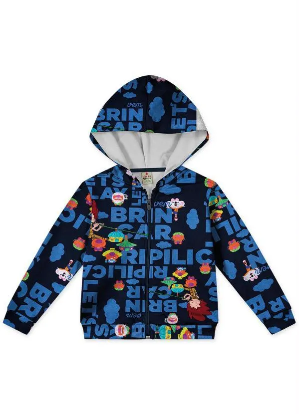 Lilica Ripilica - Conjunto Infantil Moletom Azul 3