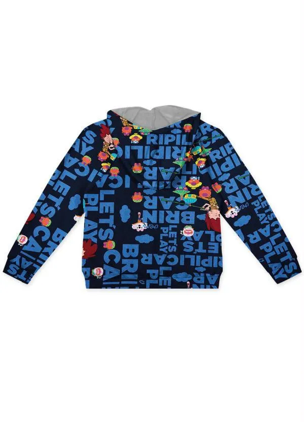 Lilica Ripilica - Conjunto Infantil Moletom Azul 4