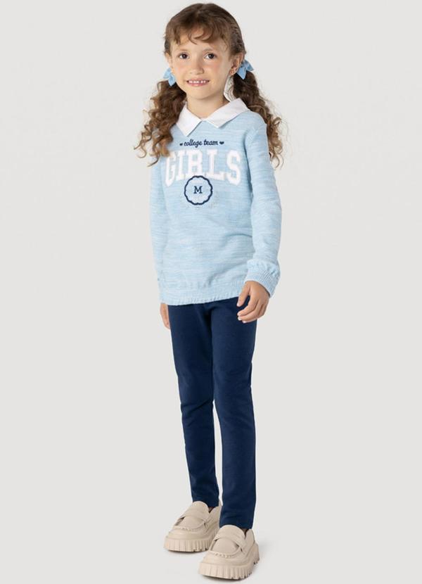 Brandili Mundi - Conjunto Infantil Menina Azul