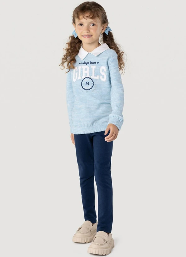 Brandili Mundi - Conjunto Infantil Menina Azul