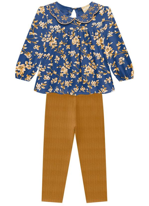 Milon - Conjunto Infantil Menina Azul