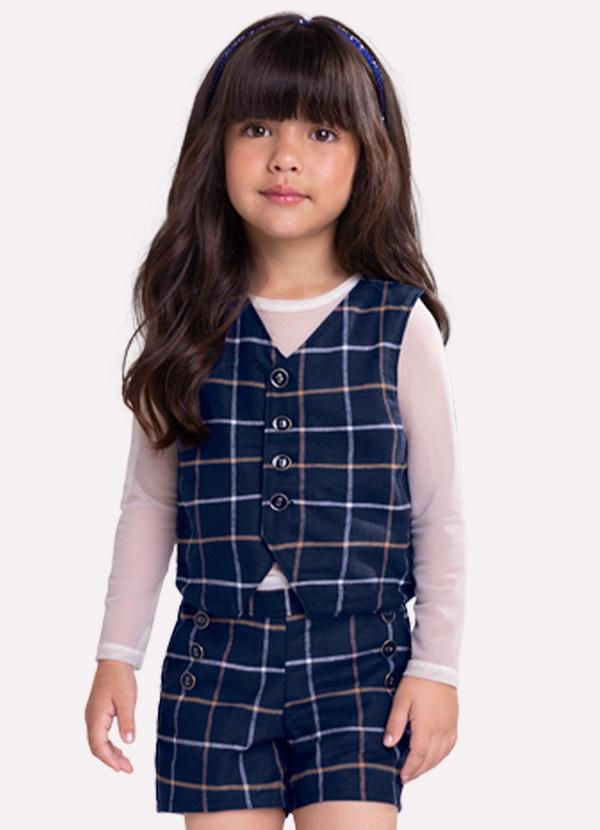 Milon - Conjunto Infantil Menina Azul