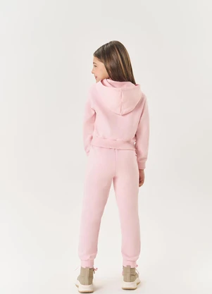 Abrange - Conjunto Infantil Menina Barriga de Urso Rosa - ABRANGE