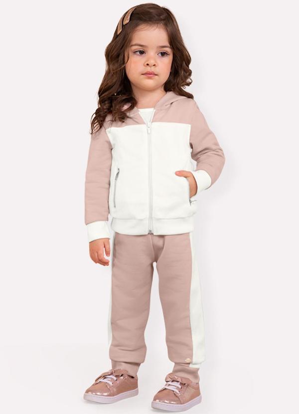 Milon - Conjunto Infantil Menina Bege