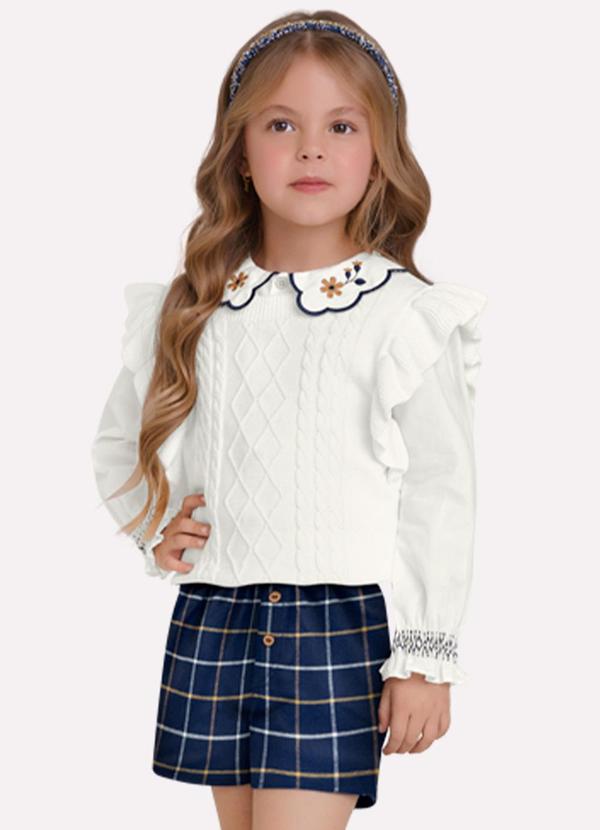 Milon - Conjunto Infantil Menina Bege