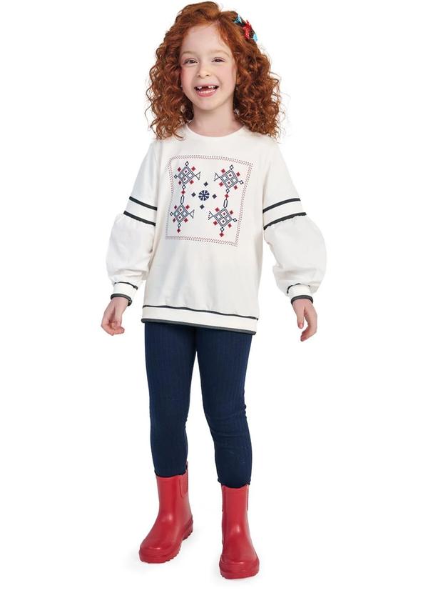 Nanai - Conjunto Infantil Menina Bege