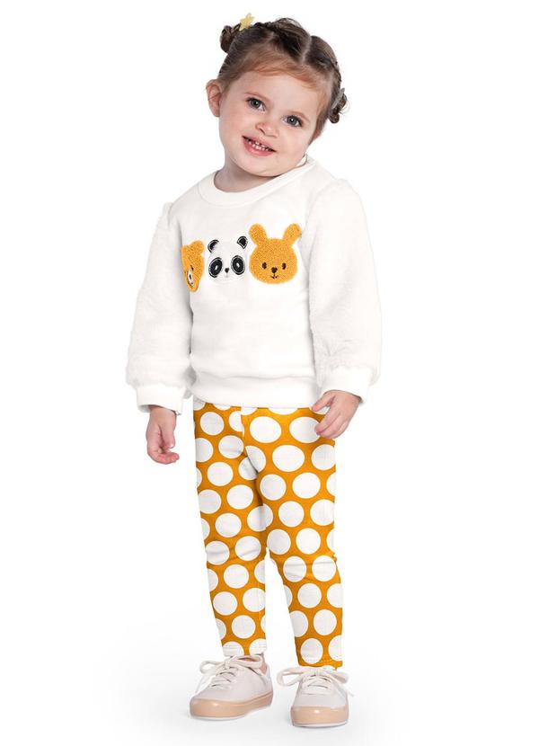 Kyly - Conjunto Infantil Menina Bege