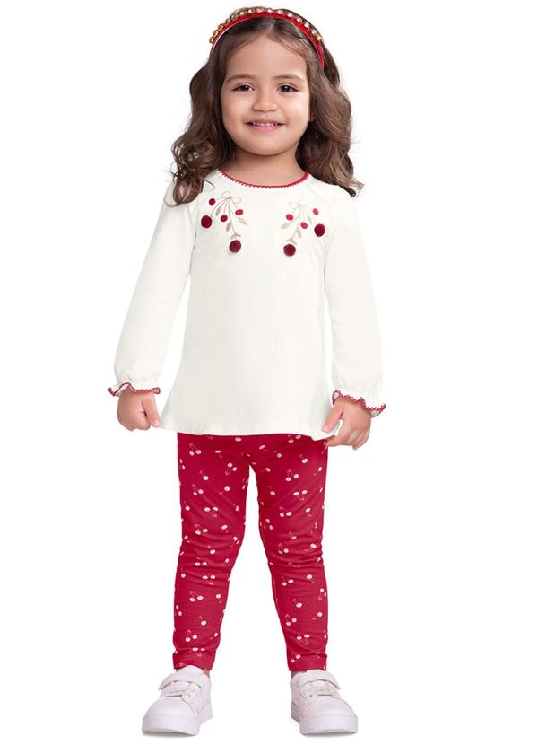 Milon - Conjunto Infantil Menina Bege