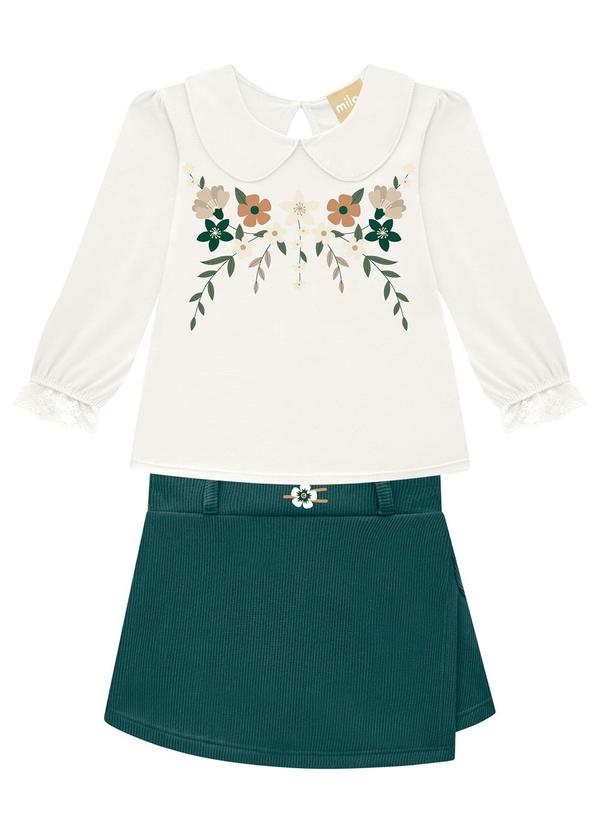 Milon - Conjunto Infantil Menina Bege