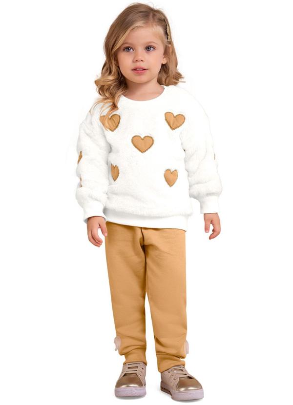 Milon - Conjunto Infantil Menina Bege