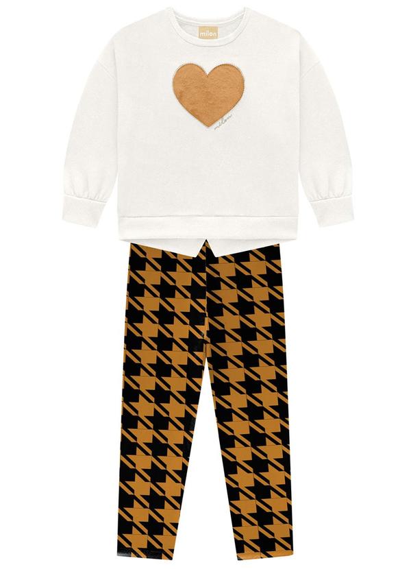 Milon - Conjunto Infantil Menina Bege