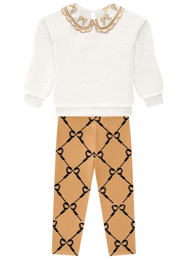 Milon - Conjunto Infantil Menina Bege