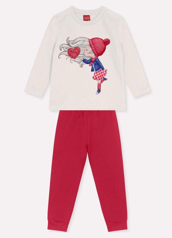 Kyly - Conjunto Infantil Menina Bege