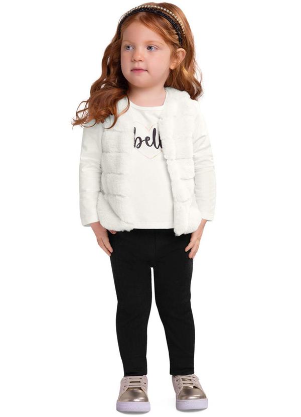 Milon - Conjunto Infantil Menina Bege