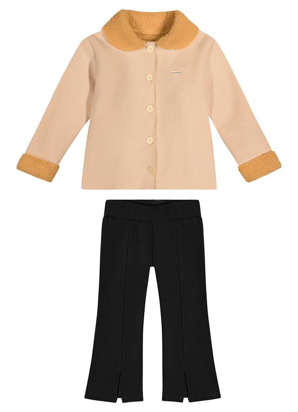 Colorittá - Conjunto Infantil Menina Bege