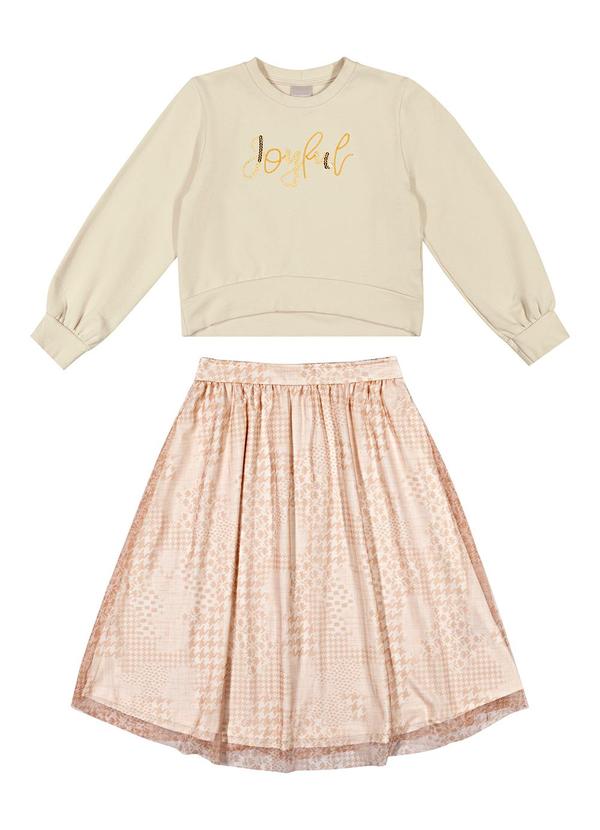 Colorittá - Conjunto Infantil Menina Bege