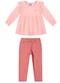 Colorittá - Conjunto Infantil Menina Blusa com Babados Preto - variação: Rosa