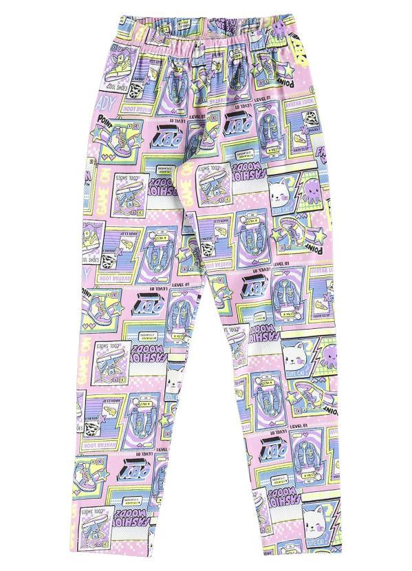 Quimby - Conjunto Infantil Menina Blusa e Legging Branco 6