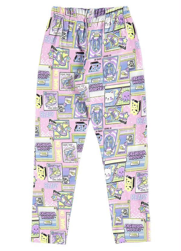 Quimby - Conjunto Infantil Menina Blusa e Legging Branco 7