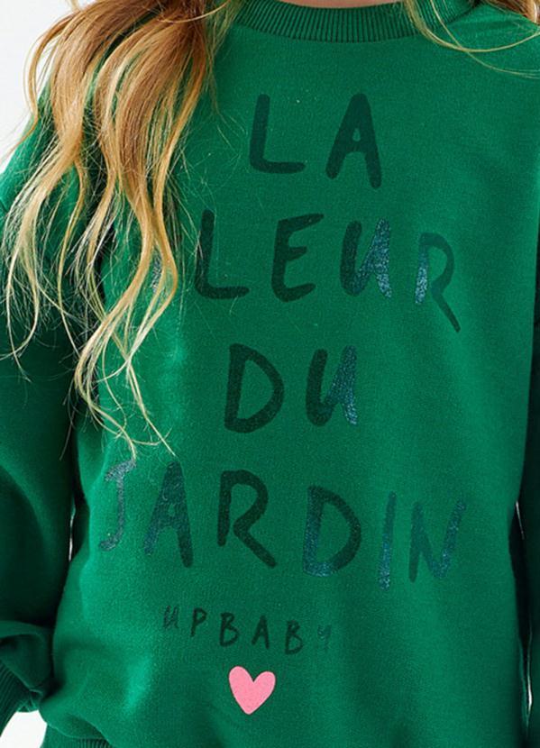 Up Baby - Conjunto Infantil Menina Blusão e Legging Verde 2