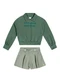 Colorittá - Conjunto Infantil Menina Blusão e Short Bege - variação: Verde