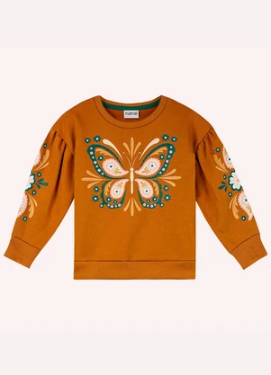 Nanai - Conjunto Infantil Menina Borboleta Amarelo - NANAI