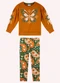 Nanai - Conjunto Infantil Menina Borboleta Bege - variação: Amarelo