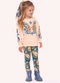 Nanai - Conjunto Infantil Menina Borboleta Bege - variação: Bege