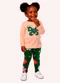 Kyly - Conjunto Infantil Menina Borboleta Laranja - variação: Laranja