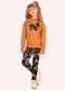 Kyly - Conjunto Infantil Menina Borboleta Pink - variação: Marrom