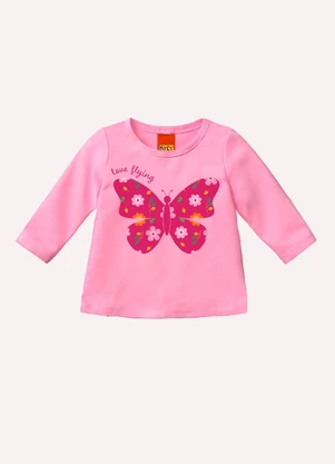 Kyly - Conjunto Infantil Menina Borboleta Rosa - KYLY