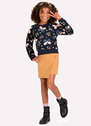 Kyly - Conjunto Infantil Menina Borboletas Azul - KYLY