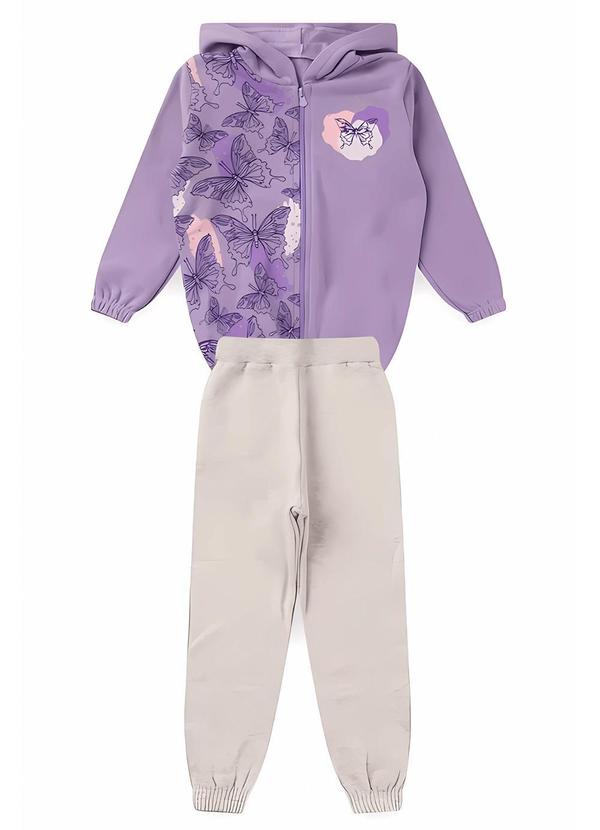 Rosa Azul - Conjunto Infantil Menina Borboletas Roxo