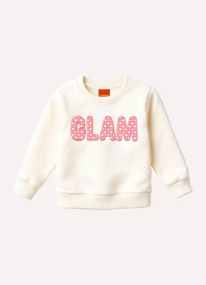 Kyly - Conjunto Infantil Menina Bordado Bege - KYLY