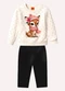 Kyly - Conjunto Infantil Menina Bordado Branco - variação: Branco