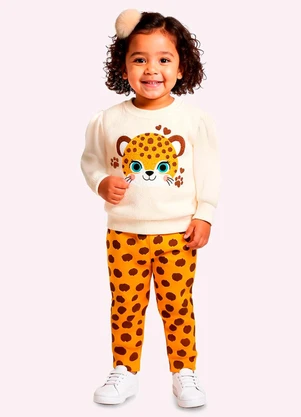 Kyly - Conjunto Infantil Menina Bordado Branco - KYLY