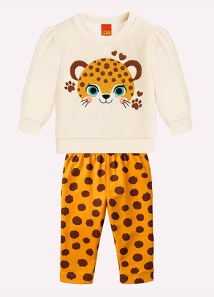 Kyly - Conjunto Infantil Menina Bordado Branco - KYLY