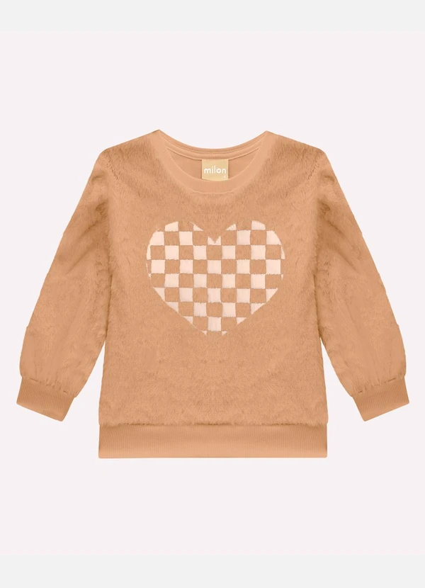 Milon - Conjunto Infantil Menina Bordado Marrom 3