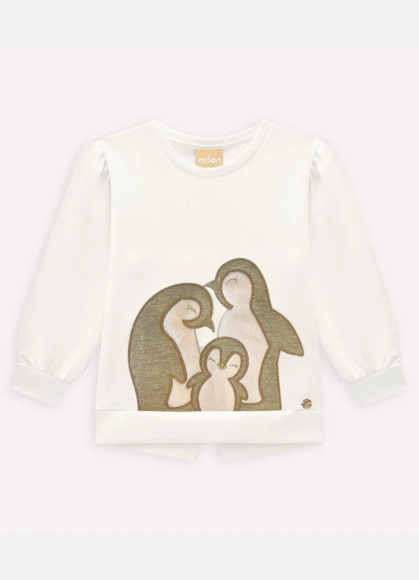 Milon - Conjunto Infantil Menina Bordado Off White 3