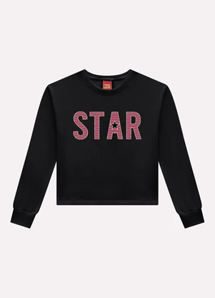 Kyly - Conjunto Infantil Menina Bordado Preto - KYLY