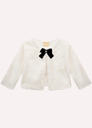 Milon - Conjunto Infantil Menina Bordado Preto - MILON