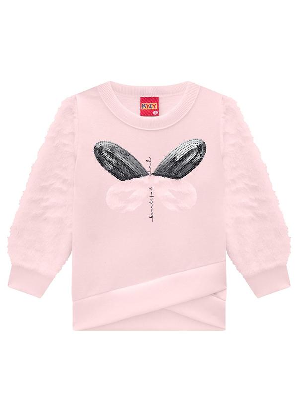 Kyly - Conjunto Infantil Menina Bordado Rosa 2