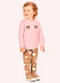 Kyly - Conjunto Infantil Menina Bordado Azul - variação: Rosa