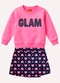 Kyly - Conjunto Infantil Menina Bordado Rosa - variação: Rosa