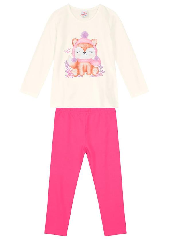 Brandili - Conjunto Infantil Menina Branco