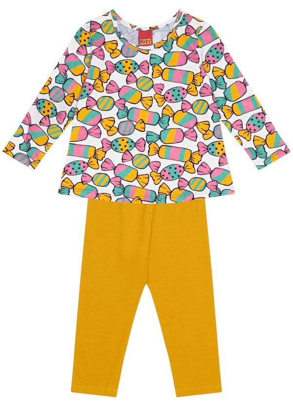 Kyly - Conjunto Infantil Menina Branco