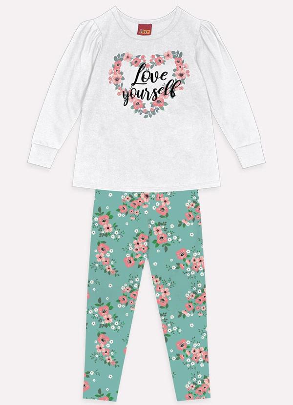 Kyly - Conjunto Infantil Menina Branco